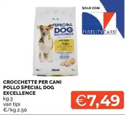 Mercatò Crocchette per cani pollo special dog excellence offerta