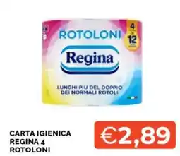 Mercatò Carta igienica regina 4 rotoloni offerta