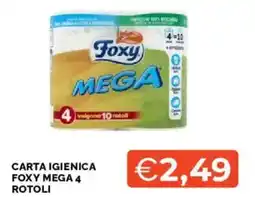 Mercatò Carta igienica foxy mega 4 rotoli offerta