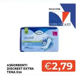 Mercatò Assorbenti discreet extra TENA X10 offerta