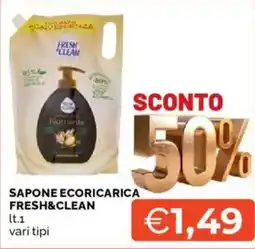 Mercatò Sapone ecoricarica FRESH&CLEAN offerta