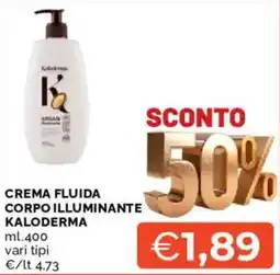 Mercatò Crema fluida corpo illuminante KALODERMA offerta