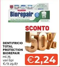 Mercatò Dentifricio total protection BIOREPAIR offerta