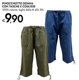 Bennet Pinocchietto donna con tasche e coulisse offerta