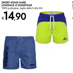 Bennet Short uomo mare LONSDALE O GOODYEAR offerta
