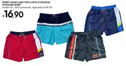 Bennet Short uomo mare tinta unita o bicolor navigare sport offerta