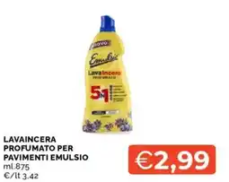 Mercatò Lavaincera profumato per pavimenti EMULSIO offerta