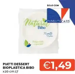 Mercatò Piatti dessert bioplastica BIBO x20 offerta