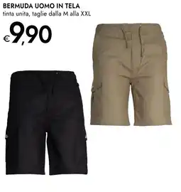 Bennet Bermuda uomo in tela offerta