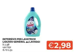 Mercatò Detersivo per lavatrice liquido GENERAL offerta