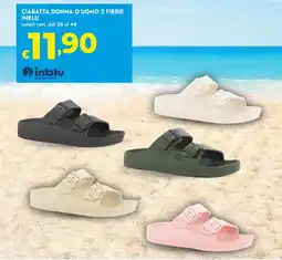 Bennet Ciabatta donna o uomo 2 fibbie INBLU offerta