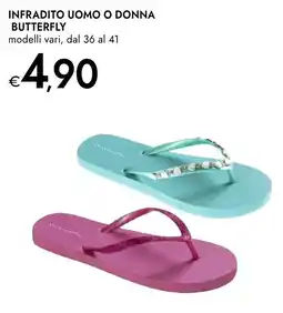 Bennet Infradito uomo o donna butterfly offerta