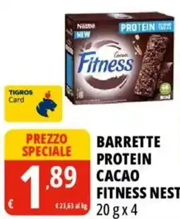 Tigros Barrette protein cacao fitness NESTLÉ offerta