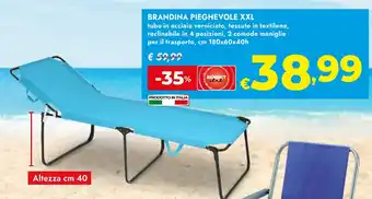 Brandina pieghevole XXL