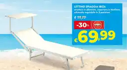 Bennet Lettino spiaggia ibiza offerta