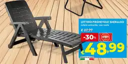 Bennet Lettino pieghevole smeraldo offerta