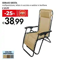 Bennet Sdraio siesta offerta