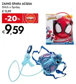 Bennet Zaino spara acqua stitch o spidey offerta