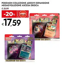 Bennet Pokemon collezione adesivi espansione megaevoluzione ascesa eroica offerta