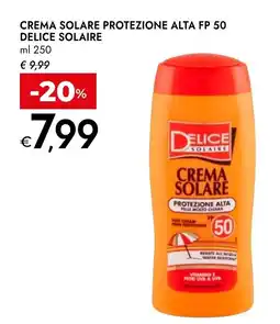 Bennet Crema solare protezione alta FP 50 DELICE SOLAIRE offerta