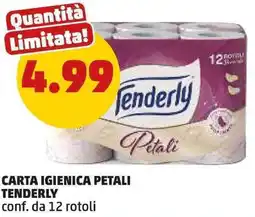 PENNY Carta igienica petali TENDERLY offerta