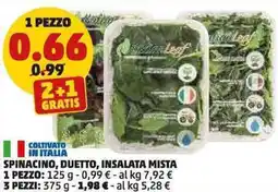 PENNY Spinacino, duetto, insalata mista offerta