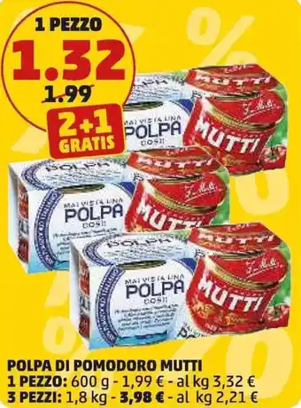PENNY Polpa di pomodoro MUTTI offerta