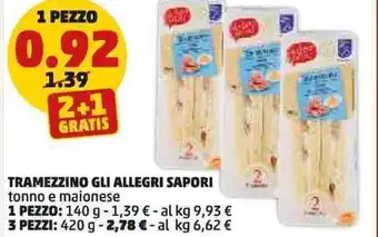 Tramezzino GLI ALLEGRI SAPORI