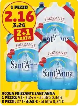 PENNY Acqua frizzante SANT'ANNA offerta
