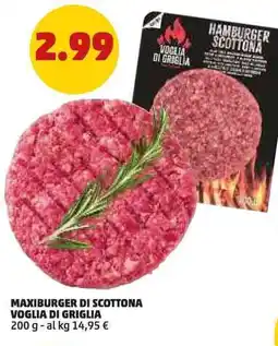 PENNY Maxiburger di scottona VOGLIA DI GRIGLIA offerta