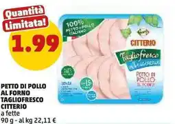 PENNY Petto di pollo al forno tagliofresco CITTERIO offerta