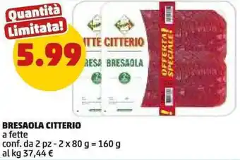 PENNY Bresaola CITTERIO offerta