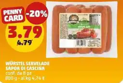 PENNY Würstel servelade SAPOR DI CASCINA offerta