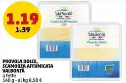 PENNY Provola dolce, scamorza affumicata VALBONTÀ offerta