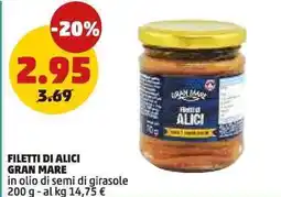 PENNY Filetti di alici GRAN MARE offerta