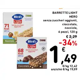 Spazio Conad BARRETTE LIGHT HERO offerta