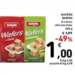 Spazio Conad WAFERS BARONI offerta