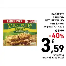 Spazio Conad BARRETTE CRUNCHY NATURE VALLEY offerta