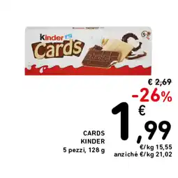 Spazio Conad CARDS KINDER offerta