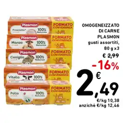 Spazio Conad OMOGENEIZZATO DI CARNE PLASMON offerta