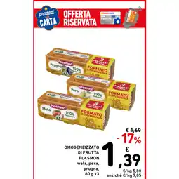 Spazio Conad OMOGENEIZZATO DI FRUTTA PLASMON offerta