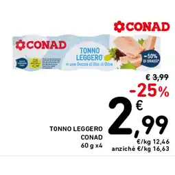Spazio Conad TONNO LEGGERO CONAD offerta
