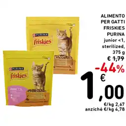 Spazio Conad ALIMENTO PER GATTI FRISKIES PURINA offerta