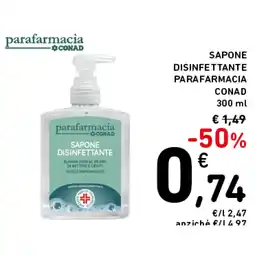 Spazio Conad SAPONE DISINFETTANTE PARAFARMACIA CONAD offerta