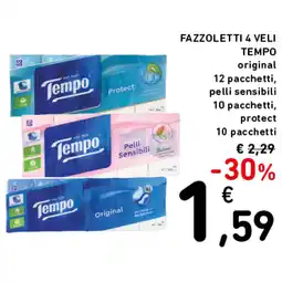 Spazio Conad FAZZOLETTI 4 VELI offerta