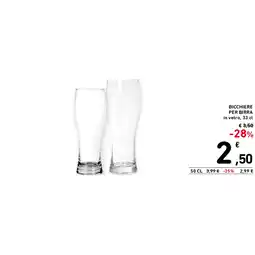 Spazio Conad BICCHIERE PER BIRRA offerta