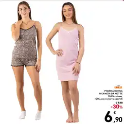 Spazio Conad PIGIAMA DONNA O CAMICIA DA NOTTE offerta