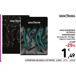 Spazio Conad MAXI QUADERNO OCTOPUS SMEMORANDA offerta
