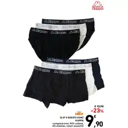 Spazio Conad SLIP O BOXER UOMO KAPPA offerta
