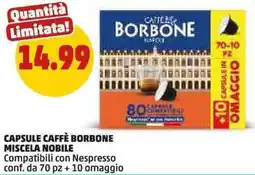 PENNY Capsule caffè borbone miscela nobile offerta